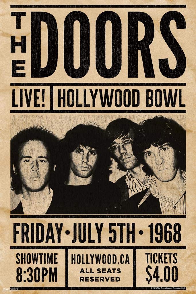 The Doors Live at Hollywood Bowl Jim Morrison Classic Rock Music